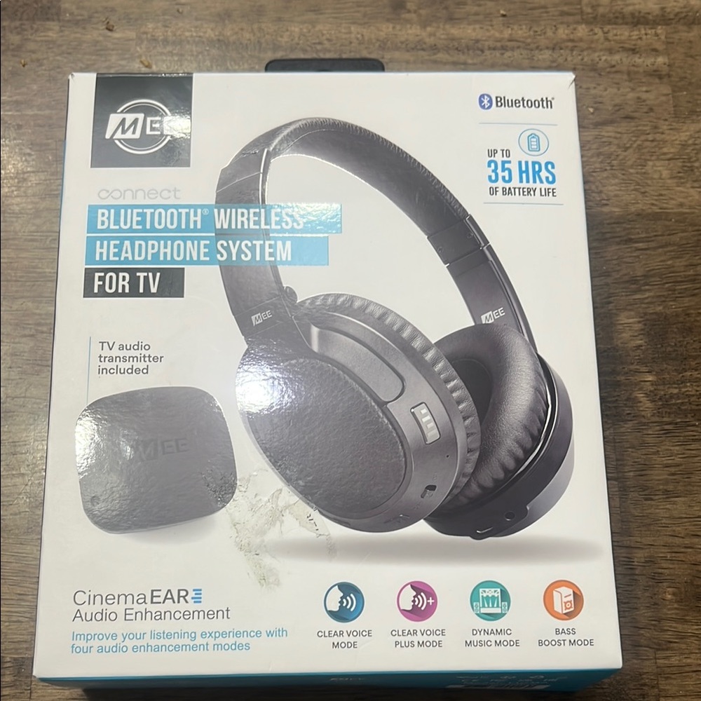 Mee T1CMA Black Over-Ear Bluetooth Headphones